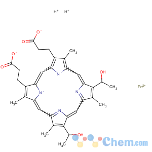 CAS No:32914-95-7 Palladate(2-)-109Pd,[7,12-bis(1-hydroxyethyl)-3,8,13,17-tetramethyl-21H,23H-porphine-2,18-dipropanoato(4-)-N21,N22,N23,N24]-,dihydrogen (9CI)