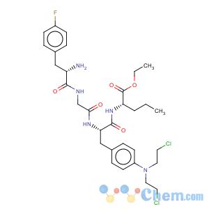 CAS No:32976-86-6 L-Norvaline,4-fluoro-L-phenylalanylglycyl-3-[bis(2-chloroethyl)amino]-L-phenylalanyl-,ethyl ester (9CI)