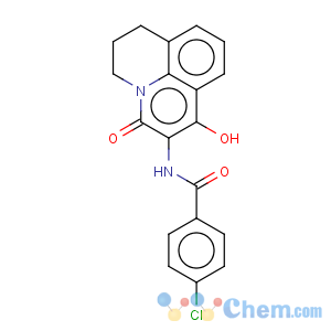 CAS No:329761-99-1 4-Chloro-N-(1-hydroxy-3-oxo-6,7-dihydro-3H,5H-pyrido[3,2,1-ij]quinolin-2-yl)-benzamide