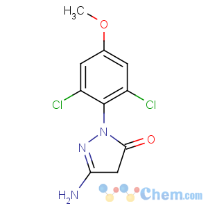 CAS No:33008-65-0 3H-Pyrazol-3-one,5-amino-2-(2,6-dichloro-4-methoxyphenyl)-2,4-dihydro-