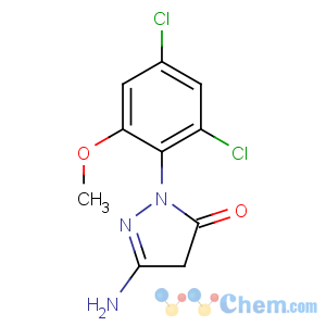 CAS No:33008-67-2 3H-Pyrazol-3-one,5-amino-2-(2,4-dichloro-6-methoxyphenyl)-2,4-dihydro-