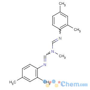 CAS No:33089-61-1 N'-(2,4-dimethylphenyl)-N-[(2,<br />4-dimethylphenyl)iminomethyl]-N-methylmethanimidamide