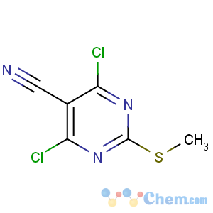 CAS No:33097-13-1 4,6-dichloro-2-methylsulfanylpyrimidine-5-carbonitrile