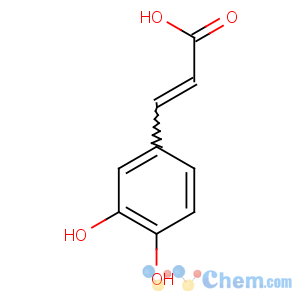 CAS No:331-39-5 (E)-3-(3,4-dihydroxyphenyl)prop-2-enoic acid