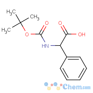 CAS No:33125-05-2 (2R)-2-[(2-methylpropan-2-yl)oxycarbonylamino]-2-phenylacetic acid