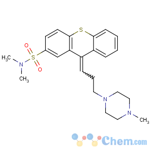 CAS No:3313-26-6 (9Z)-N,<br />N-dimethyl-9-[3-(4-methylpiperazin-1-yl)propylidene]thioxanthene-2-<br />sulfonamide