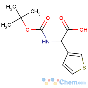 CAS No:33130-97-1 (2R)-2-[(2-methylpropan-2-yl)oxycarbonylamino]-2-thiophen-3-ylacetic<br />acid