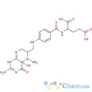 CAS No:33157-07-2 N-(4-{[(2-amino-4a-hydroxy-5-methyl-4-oxo-1,4,4a,5,6,7-hexahydropteridin-6-yl)methyl]amino}benzoyl)-L-glutamic acid
