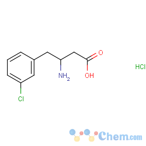 CAS No:331763-55-4 (3R)-3-amino-4-(3-chlorophenyl)butanoic acid