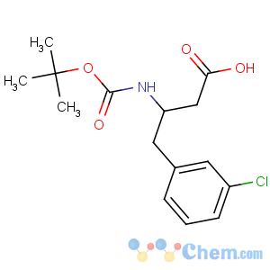 CAS No:331763-56-5 (3R)-4-(3-chlorophenyl)-3-[(2-methylpropan-2-yl)oxycarbonylamino]<br />butanoic acid