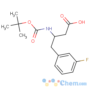 CAS No:331763-66-7 (3R)-4-(3-fluorophenyl)-3-[(2-methylpropan-2-yl)oxycarbonylamino]<br />butanoic acid