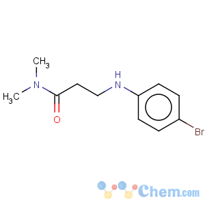 CAS No:332-69-4 Propanamide,3-[(4-bromophenyl)amino]-N,N-dimethyl-