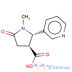 CAS No:33224-01-0 3-Pyrrolidinecarboxylicacid, 1-methyl-5-oxo-2-(3-pyridinyl)-, (2S,3S)-