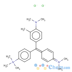 CAS No:33231-00-4 Benzenaminium,4-[[4-(dimethylamino)-3-methylphenyl][4-(dimethyliminio)-2,5-cyclohexadien-1-ylidene]methyl]-N,N,N-trimethyl-,chloride (1:2)