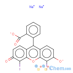 CAS No:33239-19-9 Spiro[isobenzofuran-1(3H),9'-[9H]xanthen]-3-one,3',6'-dihydroxy-4',5'-diiodo-, sodium salt (1:2)