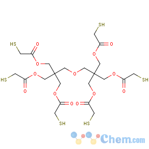 CAS No:33250-21-4 Acetic acid,2-mercapto-,1,1'-[2-[[3-[(2-mercaptoacetyl)oxy]-2,2-bis[[(2-mercaptoacetyl)oxy]methyl]propoxy]methyl]-2-[[(2-mercaptoacetyl)oxy]methyl]-1,3-propanediyl]ester