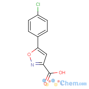 CAS No:33282-22-3 5-(4-chlorophenyl)-1,2-oxazole-3-carboxylic acid
