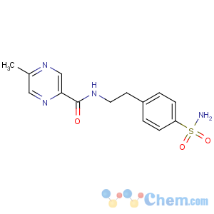 CAS No:33288-71-0 5-methyl-N-[2-(4-sulfamoylphenyl)ethyl]pyrazine-2-carboxamide