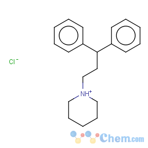 CAS No:3329-14-4 Piperidine,1-(3,3-diphenylpropyl)-, hydrochloride (1:1)