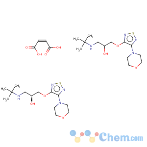 CAS No:33305-95-2 (S)-Bis[3-[3-(Tert-Butylamino)-2-Hydroxypropoxy]-4-Morpholino-1,2,5-Thiadiazole] Maleate