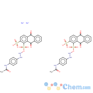 CAS No:33340-33-9 1,?-Anthracenedisulfonicacid, 5(or 8)-[[4-(acetylamino)phenyl]amino]-8(or5)-amino-9,10-dihydro-9,10-dioxo-, sodium salt (1:2)