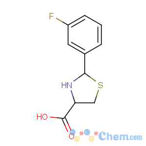 CAS No:333408-47-2 2-(3-fluorophenyl)-1,3-thiazolidine-4-carboxylic acid