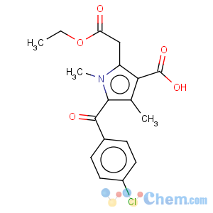 CAS No:33369-29-8 1H-Pyrrole-2-aceticacid, 3-carboxy-5-(4-chlorobenzoyl)-1,4-dimethyl-, 2-ethyl ester