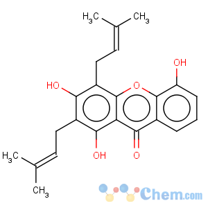 CAS No:33390-41-9 9H-Xanthen-9-one,1,3,5-trihydroxy-2,4-bis(3-methyl-2-buten-1-yl)-