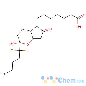 CAS No:333963-40-9 7-[(2R,4aR,5S,7aR)-2-(1,1-difluoropentyl)-2-hydroxy-6-oxo-3,4,4a,5,7,<br />7a-hexahydrocyclopenta[b]pyran-5-yl]heptanoic acid