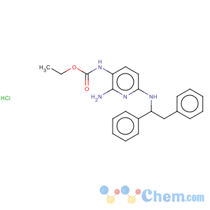 CAS No:33400-47-4 Carbamic acid,[2-amino-6-[(1,2-diphenylethyl)amino]-3-pyridinyl]-, ethyl ester,monohydrochloride (9CI)