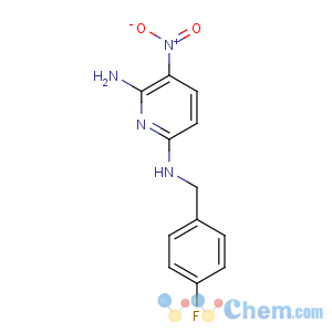 CAS No:33400-49-6 6-N-[(4-fluorophenyl)methyl]-3-nitropyridine-2,6-diamine