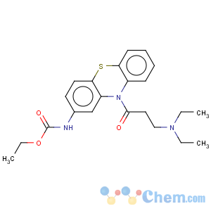 CAS No:33414-33-4 Carbamic acid,N-[10-[3-(diethylamino)-1-oxopropyl]-10H-phenothiazin-2-yl]-, ethyl ester