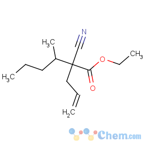 CAS No:33422-23-0 Hexanoic acid,2-cyano-3-methyl-2-(2-propen-1-yl)-, ethyl ester