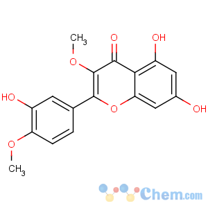 CAS No:33429-83-3 5,7-dihydroxy-2-(3-hydroxy-4-methoxyphenyl)-3-methoxychromen-4-one