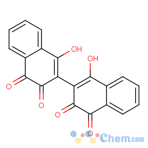 CAS No:33440-64-1 4-hydroxy-3-(1-hydroxy-3,4-dioxonaphthalen-2-yl)naphthalene-1,2-dione