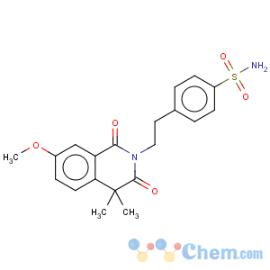 CAS No:33456-68-7 Benzenesulfonamide,4-[2-(3,4-dihydro-7-methoxy-4,4-dimethyl-1,3-dioxo-2(1H)-isoquinolinyl)ethyl]-