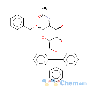 CAS No:33493-71-9 a-D-Glucopyranoside, phenylmethyl2-(acetylamino)-2-deoxy-6-O-(triphenylmethyl)-
