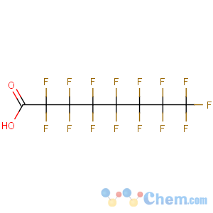 CAS No:335-67-1 2,2,3,3,4,4,5,5,6,6,7,7,8,8,8-pentadecafluorooctanoic acid