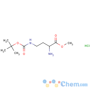 CAS No:3350-15-0 methyl<br />(2S)-2-amino-4-[(2-methylpropan-2-yl)oxycarbonylamino]butanoate
