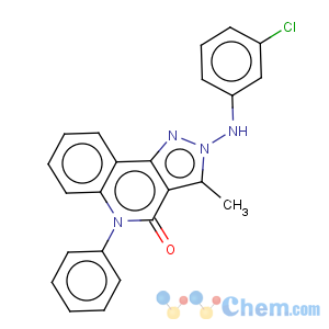 CAS No:335152-00-6 2-(3-Chloro-phenylamino)-3-methyl-5-phenyl-2,5-dihydro-pyrazolo[4,3-c]quinolin-4-one