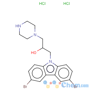 CAS No:335165-68-9 3,6-Dibromo-alpha-(1-piperazinylmethyl)-(9H)-carbazole-9-ethanoldihydrochloride