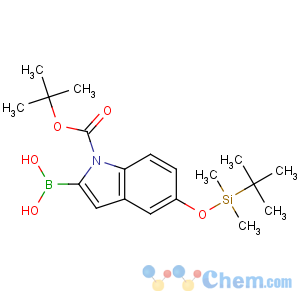 CAS No:335649-61-1 [5-[tert-butyl(dimethyl)silyl]oxy-1-[(2-methylpropan-2-yl)oxycarbonyl]<br />indol-2-yl]boronic acid