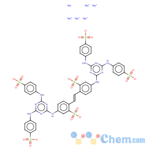 CAS No:33628-34-1 Benzenesulfonic acid,2,2'-(1,2-ethenediyl)bis[5-[[4,6-bis[(4-sulfophenyl)amino]-1,3,5-triazin-2-yl]amino]-,hexasodium salt (9CI)
