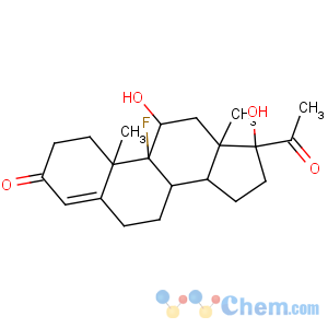 CAS No:337-03-1 (8S,9R,10S,11S,13S,14S,17R)-17-acetyl-9-fluoro-11,17-dihydroxy-10,<br />13-dimethyl-1,2,6,7,8,11,12,14,15,<br />16-decahydrocyclopenta[a]phenanthren-3-one