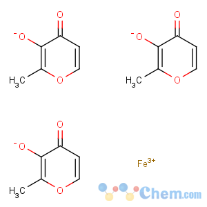 CAS No:33725-54-1 Iron, tris[3-(hydroxy-kO)-2-methyl-4H-pyran-4-onato-kO4]-