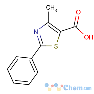 CAS No:33763-20-1 4-methyl-2-phenyl-1,3-thiazole-5-carboxylic acid