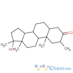 CAS No:3381-88-2 (2R,5S,8R,9S,10S,13S,14S,17S)-17-hydroxy-2,10,13,17-tetramethyl-2,4,5,6,<br />7,8,9,11,12,14,15,16-dodecahydro-1H-cyclopenta[a]phenanthren-3-one