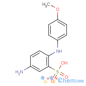 CAS No:33836-66-7 5-amino-2-(p-methoxyanilino)benzenesulphonic acid