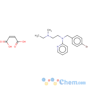 CAS No:33855-47-9 N-[(4-Bromophenyl)Methyl]-N'-Ethyl-N'-Methyl-N-2-Pyridylethylenediamine Maleate