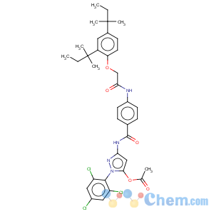 CAS No:33898-91-8 Benzamide,N-[5-(acetyloxy)-1-(2,4,6-trichlorophenyl)-1H-pyrazol-3-yl]-3-[[2-[2,4-bis(1,1-dimethylpropyl)phenoxy]acetyl]amino]-